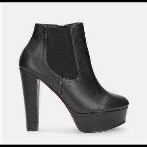 Aldo ankle booties suede platform - quanticlo